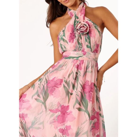 Petal & Pup Pink Floral Maxi Dress - Picture 4 of 11